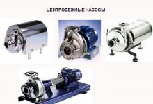 The device and principle of operation of centrifugal pumps